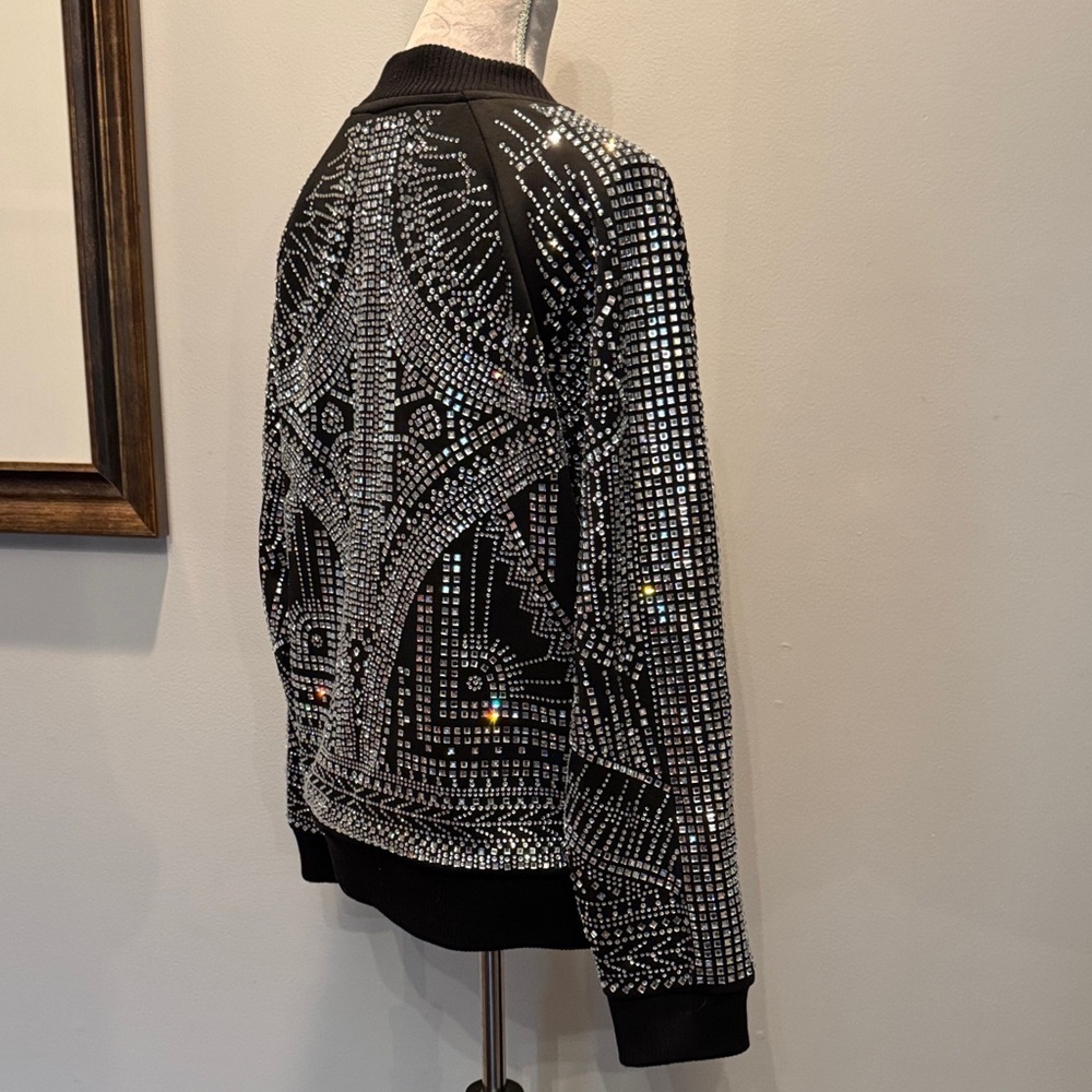 Sidanmali Black Embellished Women's Jacket EUC M - Picture 6 of 12
